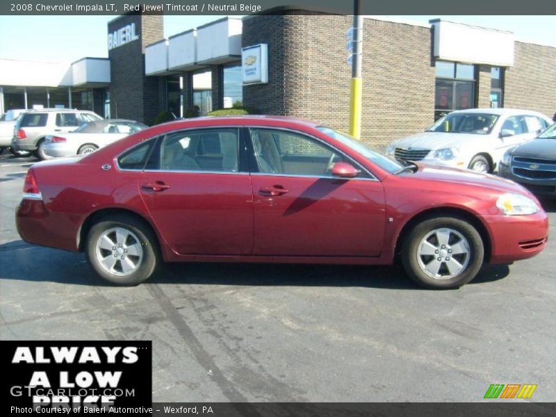Red Jewel Tintcoat / Neutral Beige 2008 Chevrolet Impala LT