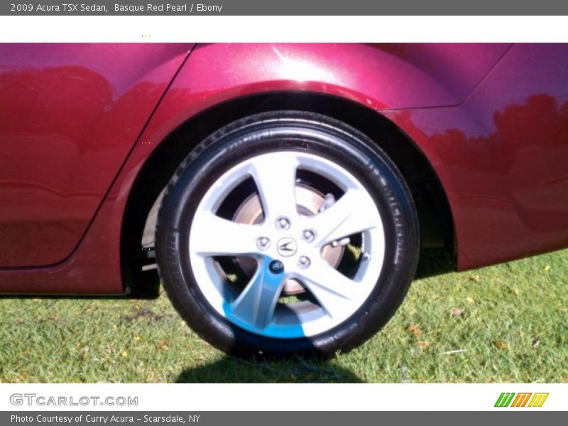 Basque Red Pearl / Ebony 2009 Acura TSX Sedan