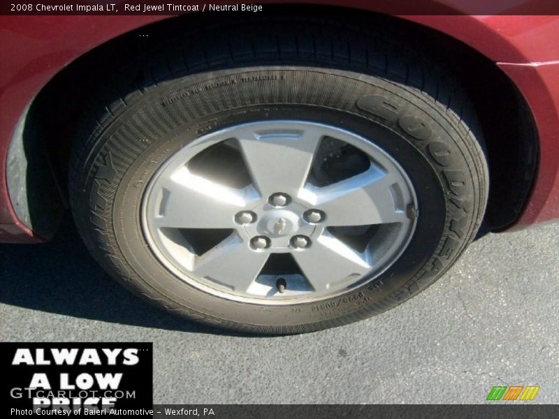 Red Jewel Tintcoat / Neutral Beige 2008 Chevrolet Impala LT