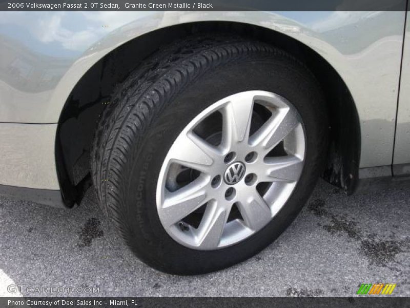 Granite Green Metallic / Black 2006 Volkswagen Passat 2.0T Sedan