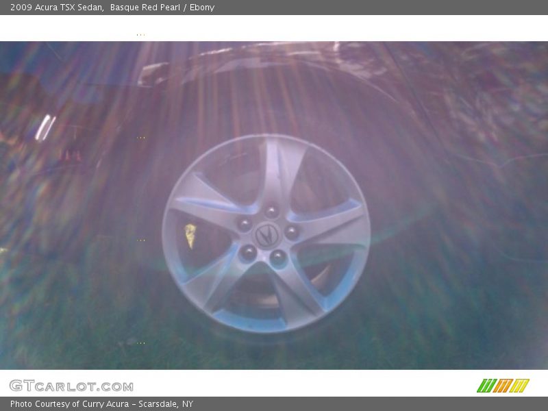 Basque Red Pearl / Ebony 2009 Acura TSX Sedan