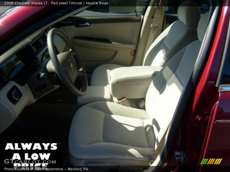 Red Jewel Tintcoat / Neutral Beige 2008 Chevrolet Impala LT