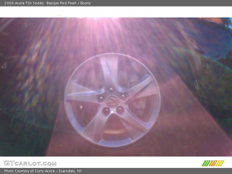 Basque Red Pearl / Ebony 2009 Acura TSX Sedan