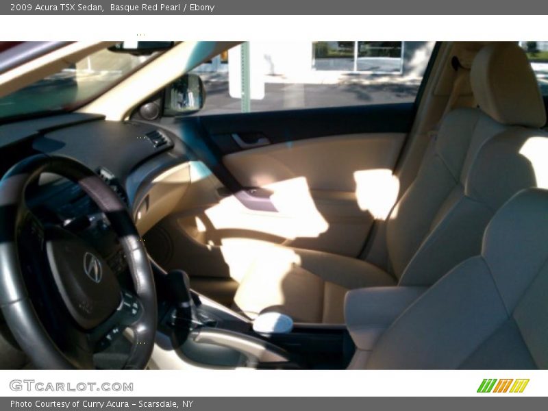 Basque Red Pearl / Ebony 2009 Acura TSX Sedan