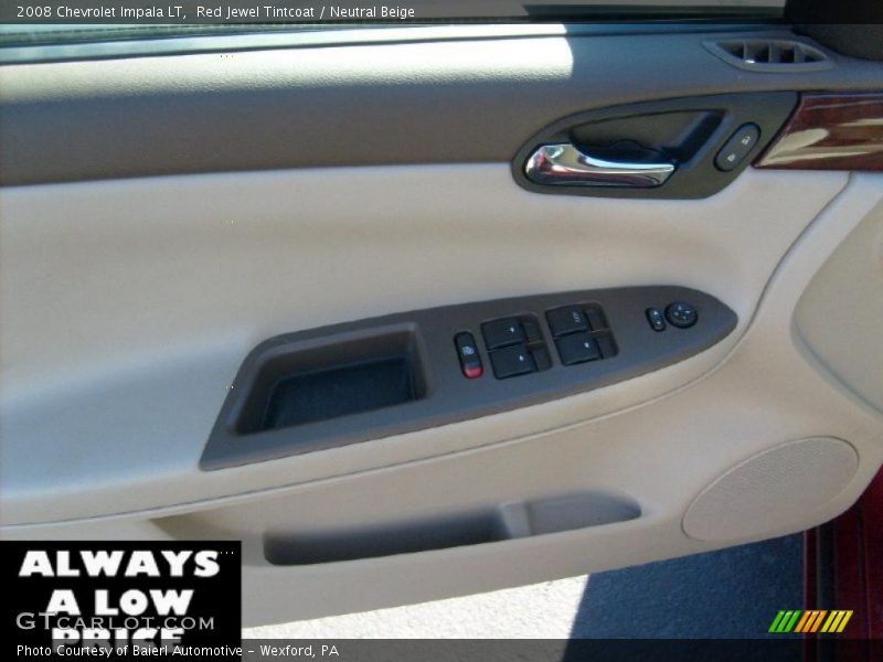 Red Jewel Tintcoat / Neutral Beige 2008 Chevrolet Impala LT