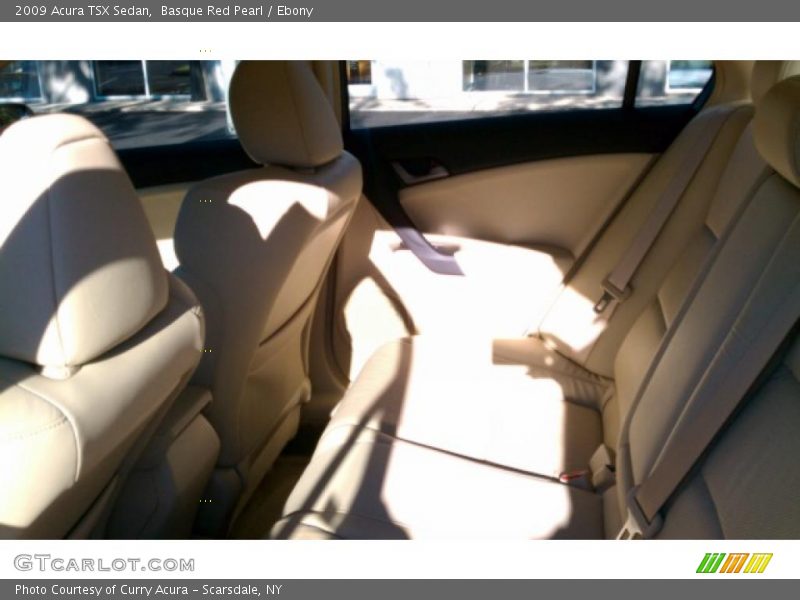 Basque Red Pearl / Ebony 2009 Acura TSX Sedan