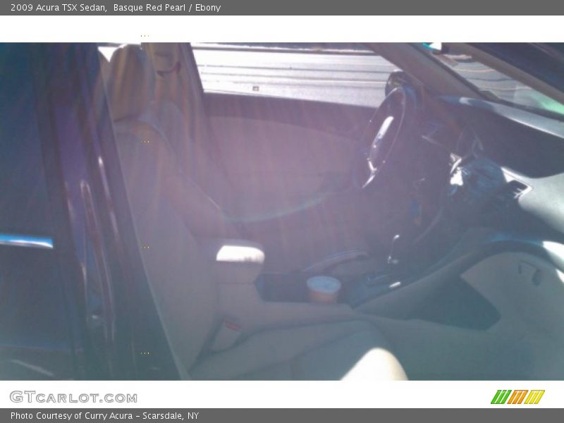 Basque Red Pearl / Ebony 2009 Acura TSX Sedan