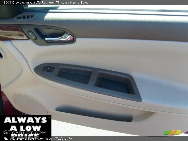 Red Jewel Tintcoat / Neutral Beige 2008 Chevrolet Impala LT