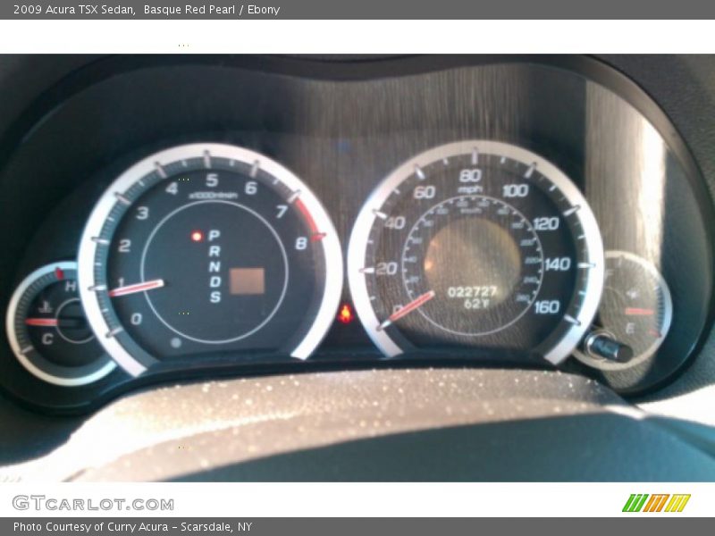 Basque Red Pearl / Ebony 2009 Acura TSX Sedan