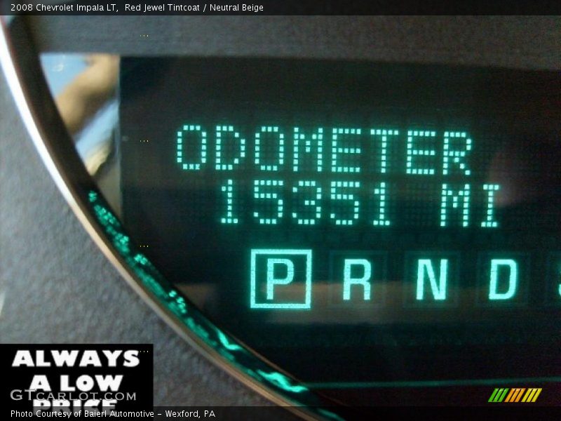 Red Jewel Tintcoat / Neutral Beige 2008 Chevrolet Impala LT