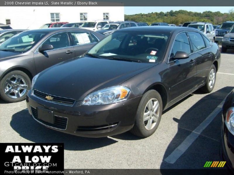 Slate Metallic / Ebony Black 2008 Chevrolet Impala LS