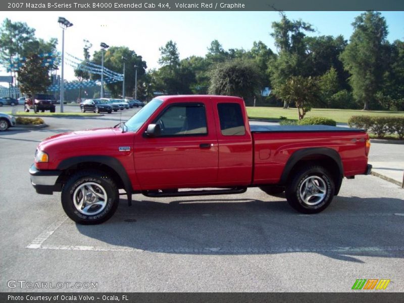 Volcanic Red / Graphite 2007 Mazda B-Series Truck B4000 Extended Cab 4x4
