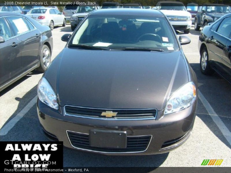 Slate Metallic / Ebony Black 2008 Chevrolet Impala LS