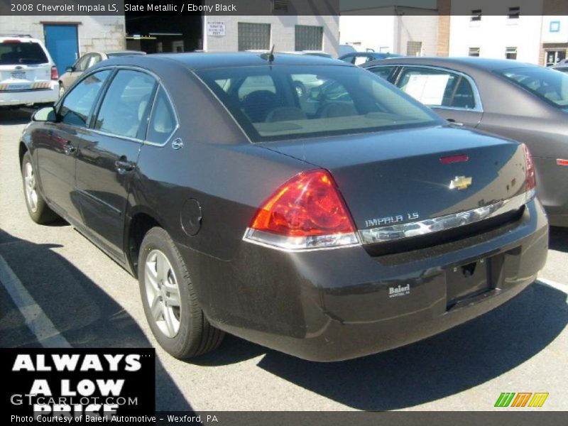 Slate Metallic / Ebony Black 2008 Chevrolet Impala LS