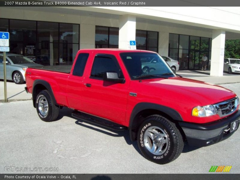 Volcanic Red / Graphite 2007 Mazda B-Series Truck B4000 Extended Cab 4x4