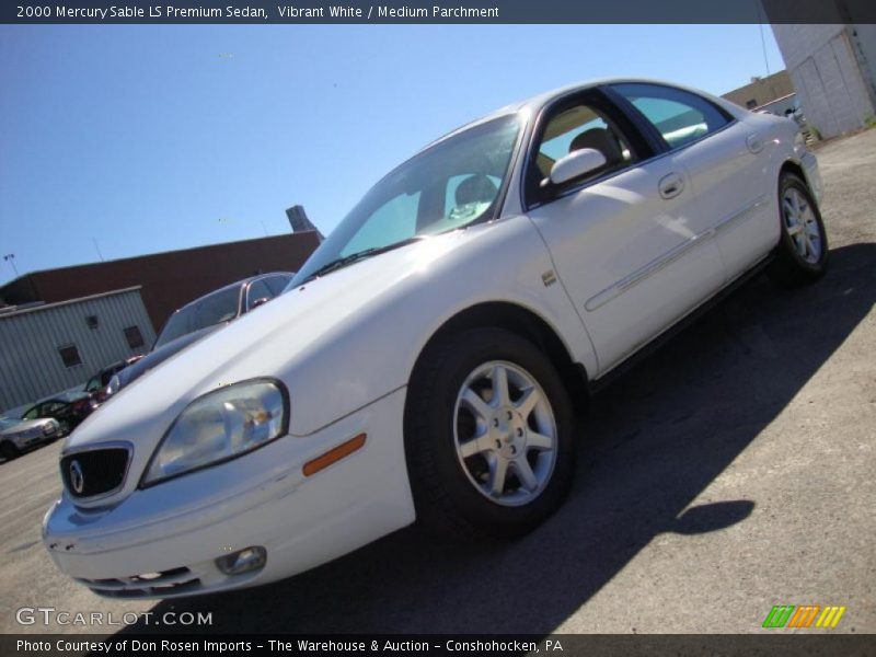 Vibrant White / Medium Parchment 2000 Mercury Sable LS Premium Sedan