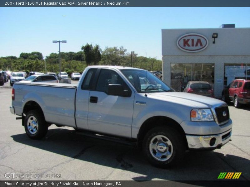 Silver Metallic / Medium Flint 2007 Ford F150 XLT Regular Cab 4x4