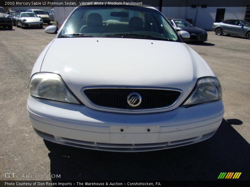 Vibrant White / Medium Parchment 2000 Mercury Sable LS Premium Sedan