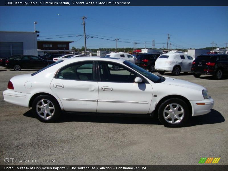 Vibrant White / Medium Parchment 2000 Mercury Sable LS Premium Sedan