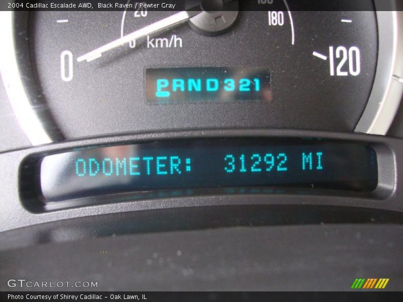 Black Raven / Pewter Gray 2004 Cadillac Escalade AWD