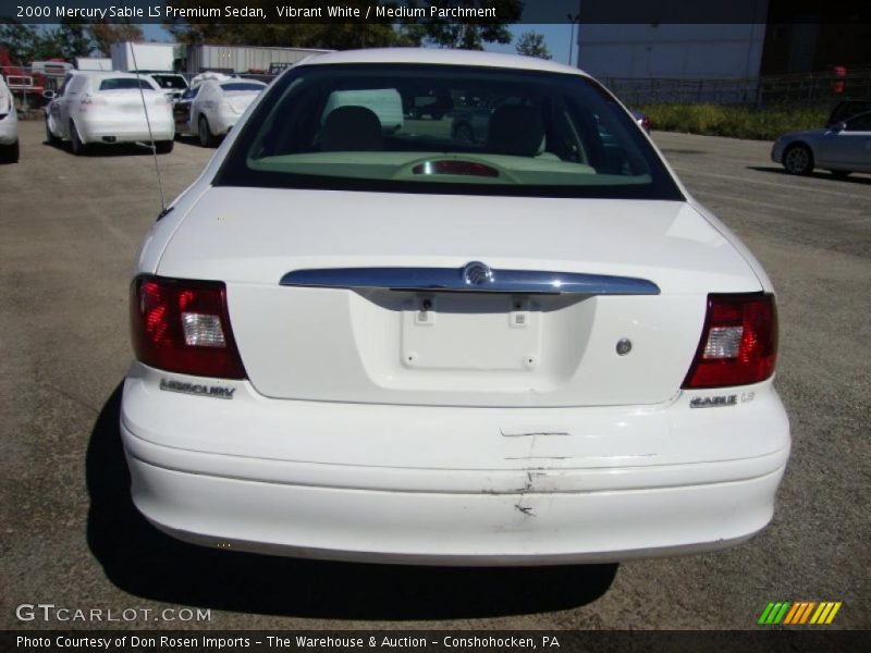 Vibrant White / Medium Parchment 2000 Mercury Sable LS Premium Sedan