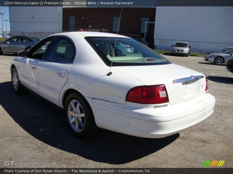 Vibrant White / Medium Parchment 2000 Mercury Sable LS Premium Sedan
