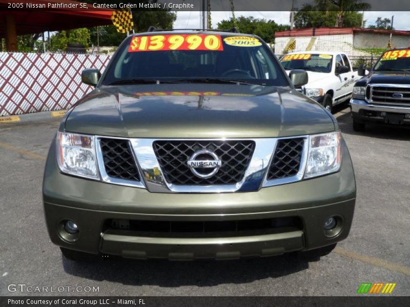 Canteen Green Metallic / Graphite 2005 Nissan Pathfinder SE