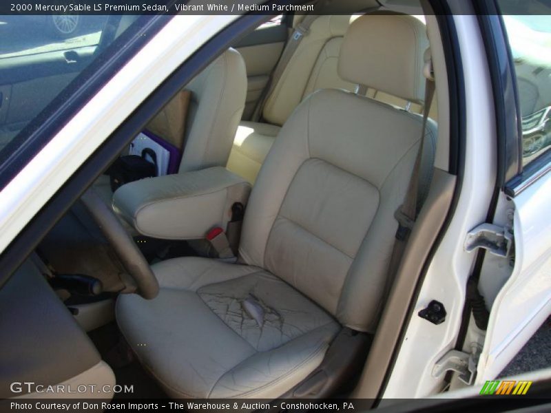 Vibrant White / Medium Parchment 2000 Mercury Sable LS Premium Sedan