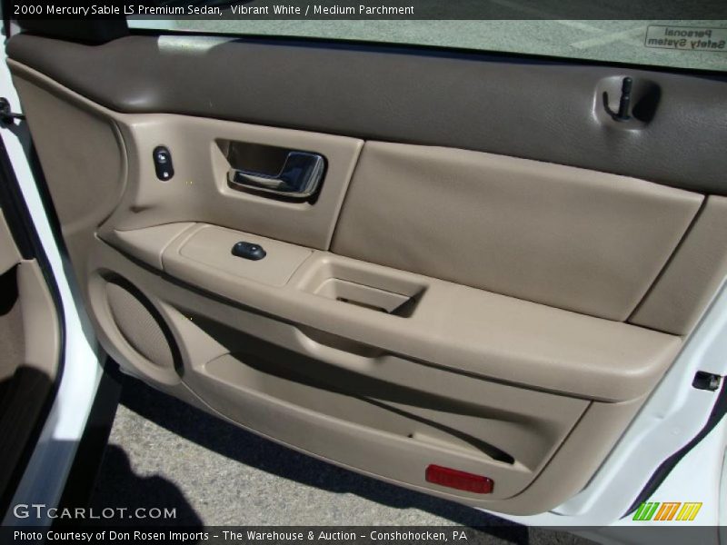 Vibrant White / Medium Parchment 2000 Mercury Sable LS Premium Sedan