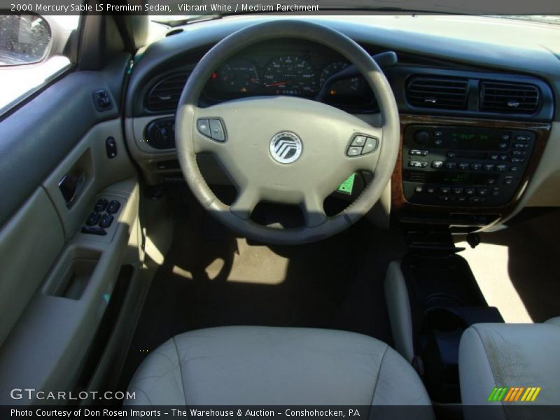 Vibrant White / Medium Parchment 2000 Mercury Sable LS Premium Sedan