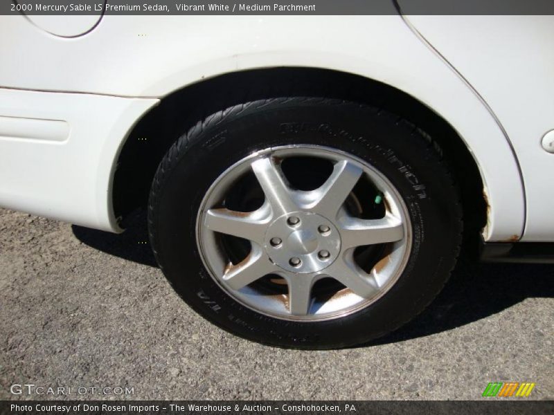 Vibrant White / Medium Parchment 2000 Mercury Sable LS Premium Sedan