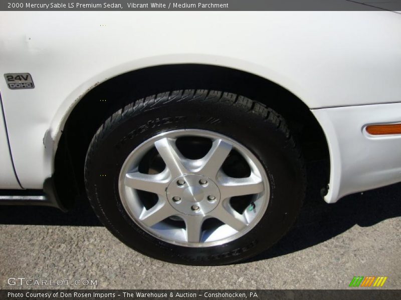 Vibrant White / Medium Parchment 2000 Mercury Sable LS Premium Sedan