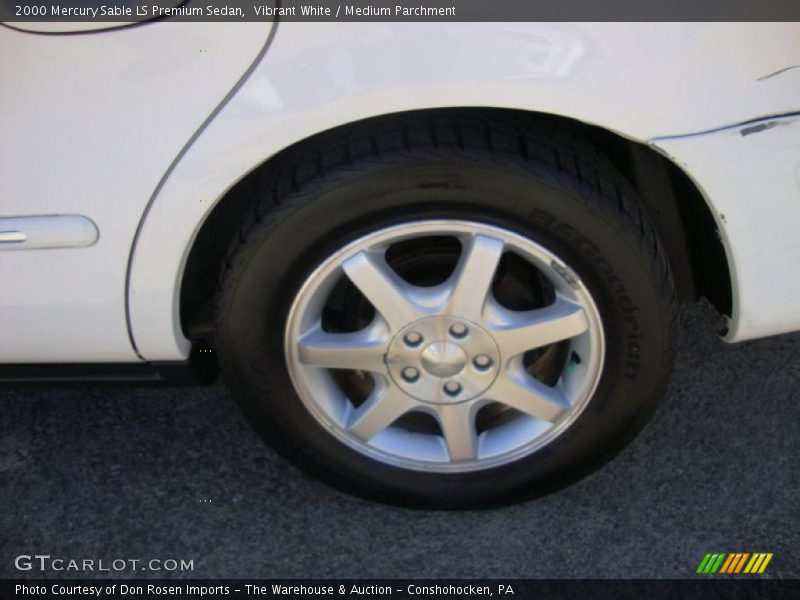 Vibrant White / Medium Parchment 2000 Mercury Sable LS Premium Sedan