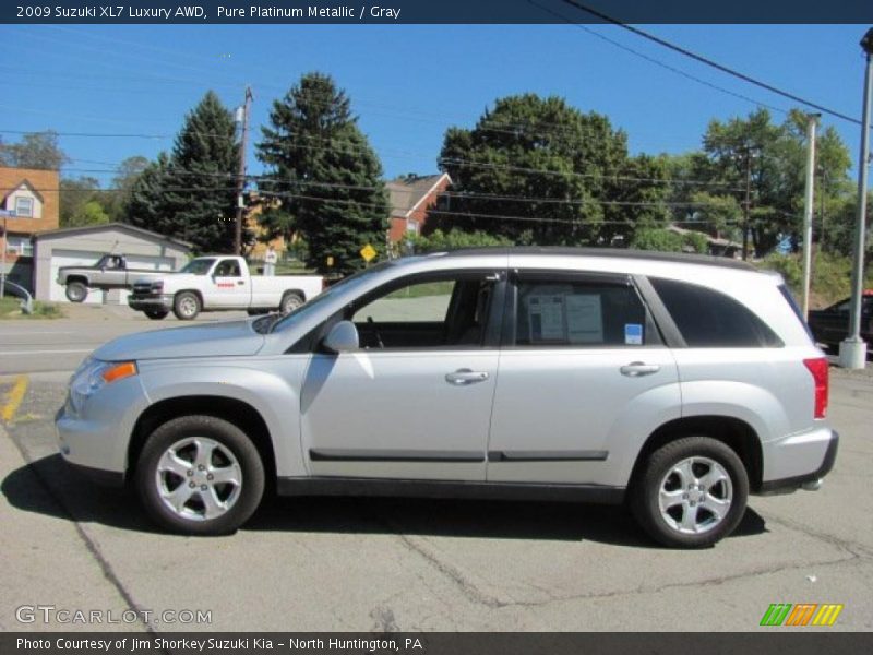 Pure Platinum Metallic / Gray 2009 Suzuki XL7 Luxury AWD