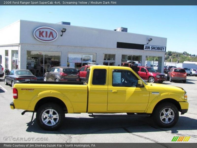 Screaming Yellow / Medium Dark Flint 2006 Ford Ranger Sport SuperCab 4x4