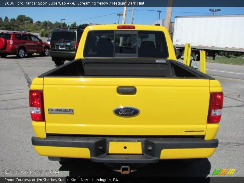 Screaming Yellow / Medium Dark Flint 2006 Ford Ranger Sport SuperCab 4x4