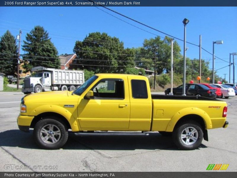Screaming Yellow / Medium Dark Flint 2006 Ford Ranger Sport SuperCab 4x4