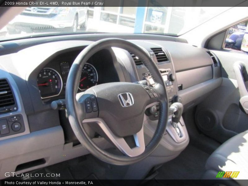 Royal Blue Pearl / Gray 2009 Honda CR-V EX-L 4WD