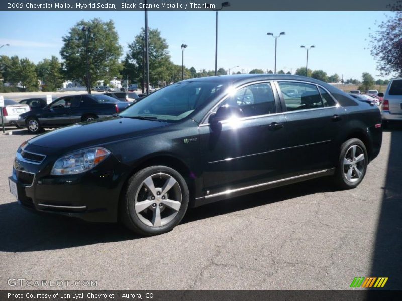 Black Granite Metallic / Titanium 2009 Chevrolet Malibu Hybrid Sedan