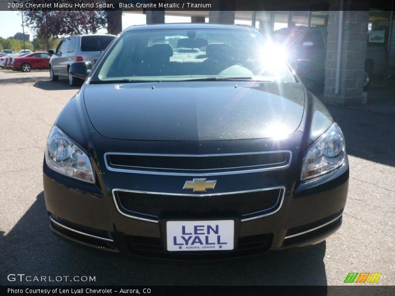 Black Granite Metallic / Titanium 2009 Chevrolet Malibu Hybrid Sedan