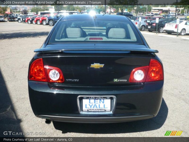 Black Granite Metallic / Titanium 2009 Chevrolet Malibu Hybrid Sedan