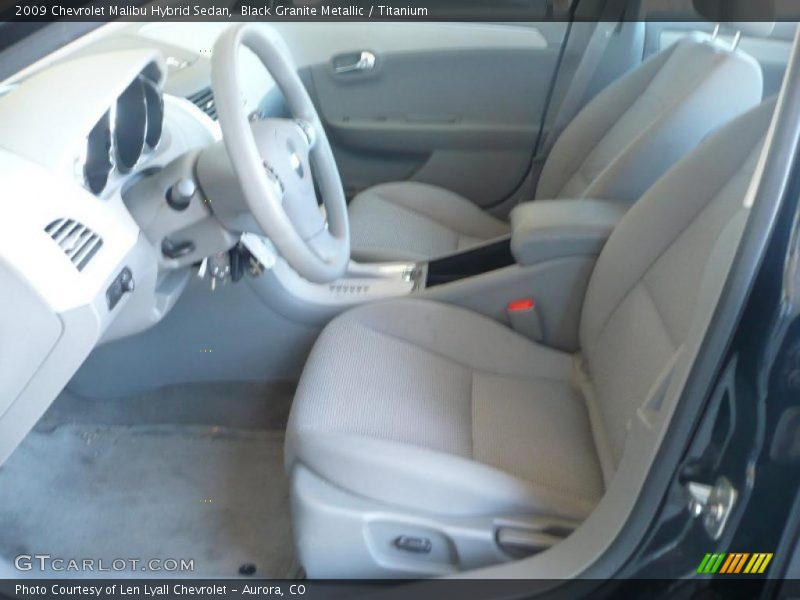 Black Granite Metallic / Titanium 2009 Chevrolet Malibu Hybrid Sedan