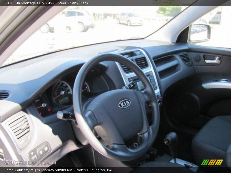 Steel Silver / Black 2010 Kia Sportage LX V6 4x4