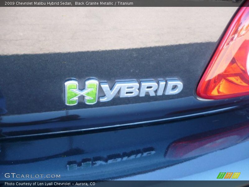 Black Granite Metallic / Titanium 2009 Chevrolet Malibu Hybrid Sedan