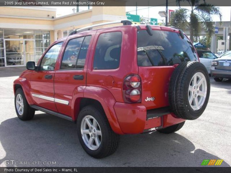 Flame Red / Medium Slate Gray 2005 Jeep Liberty Limited