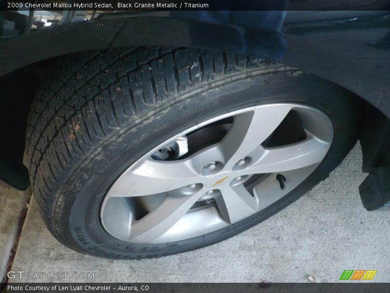 Black Granite Metallic / Titanium 2009 Chevrolet Malibu Hybrid Sedan