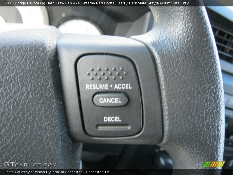 Inferno Red Crystal Pearl / Dark Slate Gray/Medium Slate Gray 2010 Dodge Dakota Big Horn Crew Cab 4x4