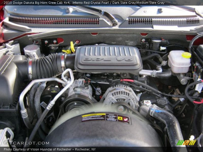 Inferno Red Crystal Pearl / Dark Slate Gray/Medium Slate Gray 2010 Dodge Dakota Big Horn Crew Cab 4x4