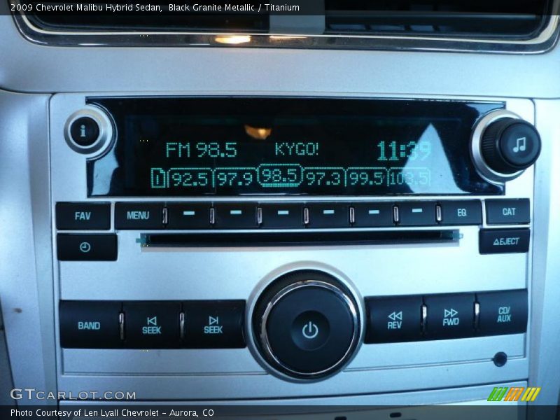 Black Granite Metallic / Titanium 2009 Chevrolet Malibu Hybrid Sedan