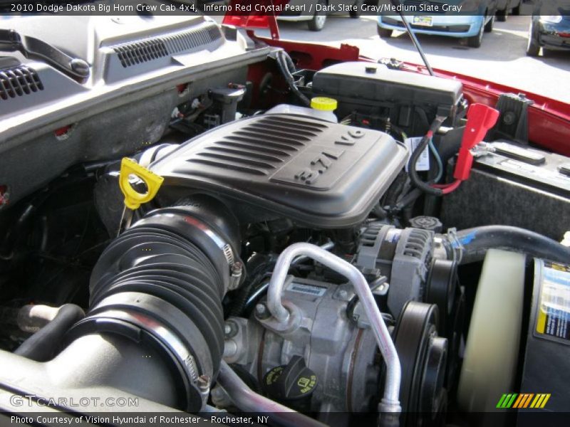 Inferno Red Crystal Pearl / Dark Slate Gray/Medium Slate Gray 2010 Dodge Dakota Big Horn Crew Cab 4x4